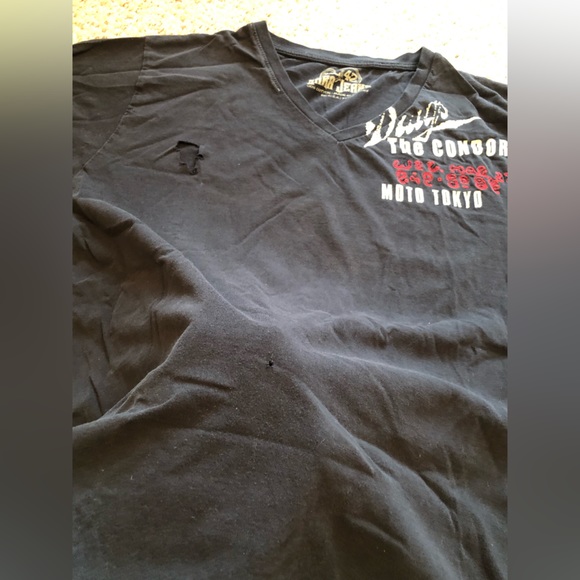 Zara Jeans preowned with many flows women tee Sz XL - Picture 8 of 9